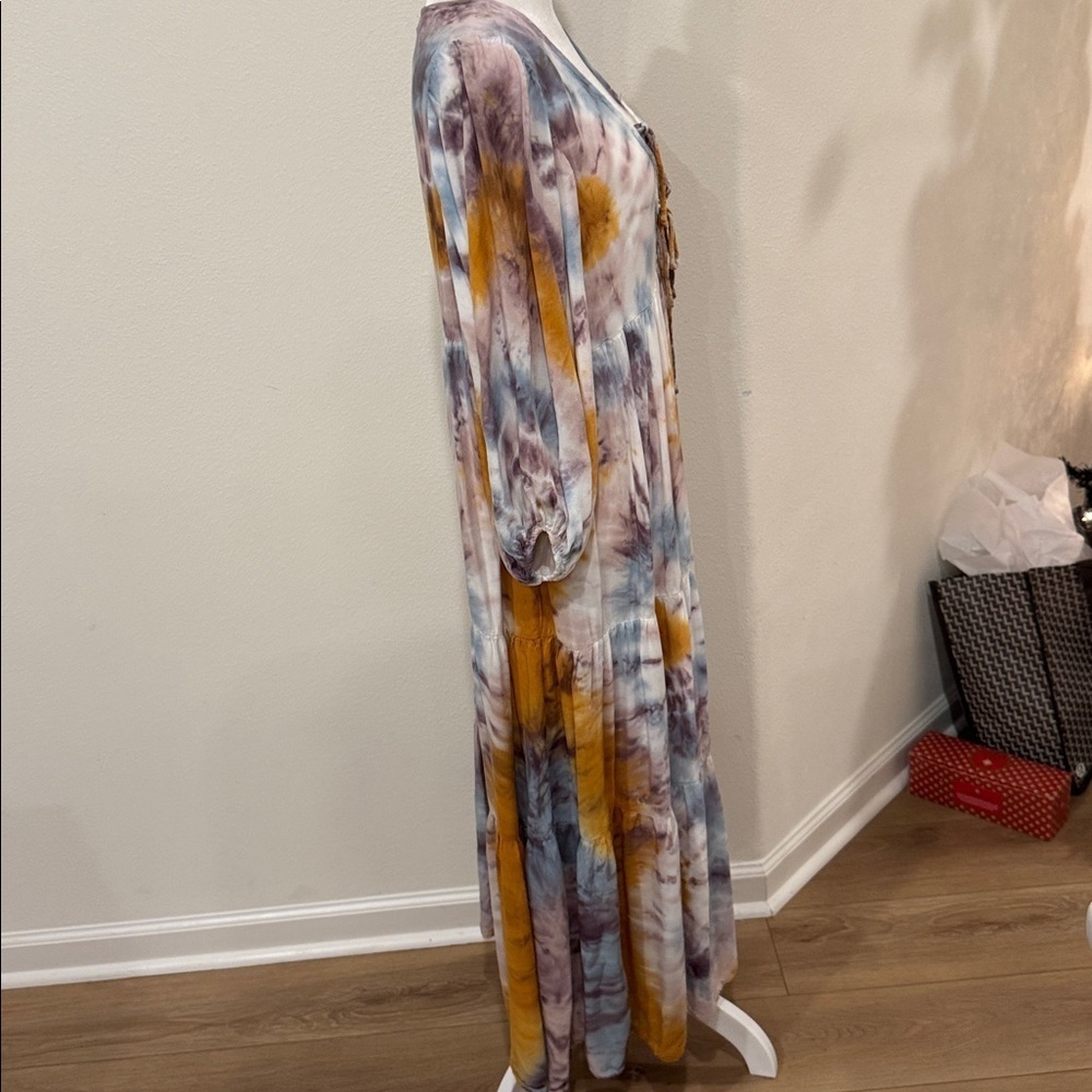 Young Fabulous & Broke Vibrant Tie-Dye Maxi Dress - Picture 8 of 12